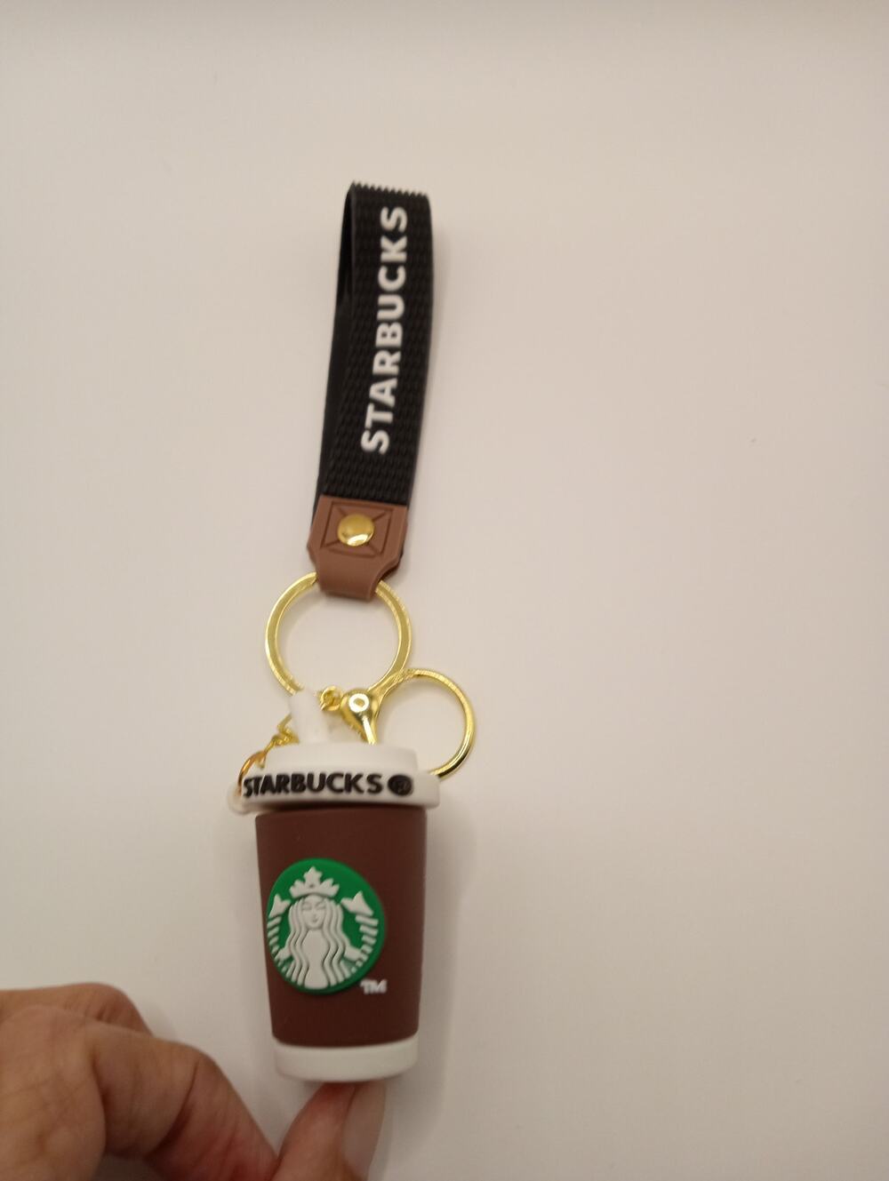BAG CHARM KEYCHAIN STARBUCKS BROWN 1176-1181